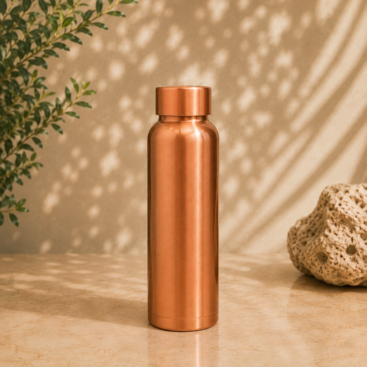 Drinkfles 750 ml - 100% koper