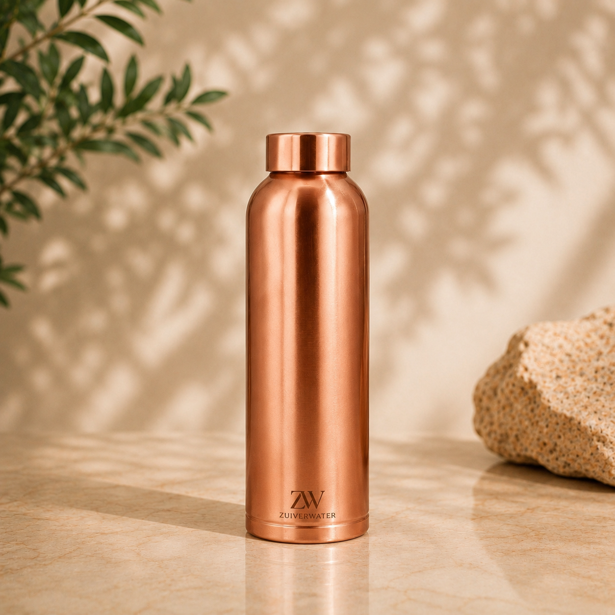 Drinkfles 100% koperen - 1000 ML