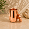 Beker met deksel - KOPER - 470 ML